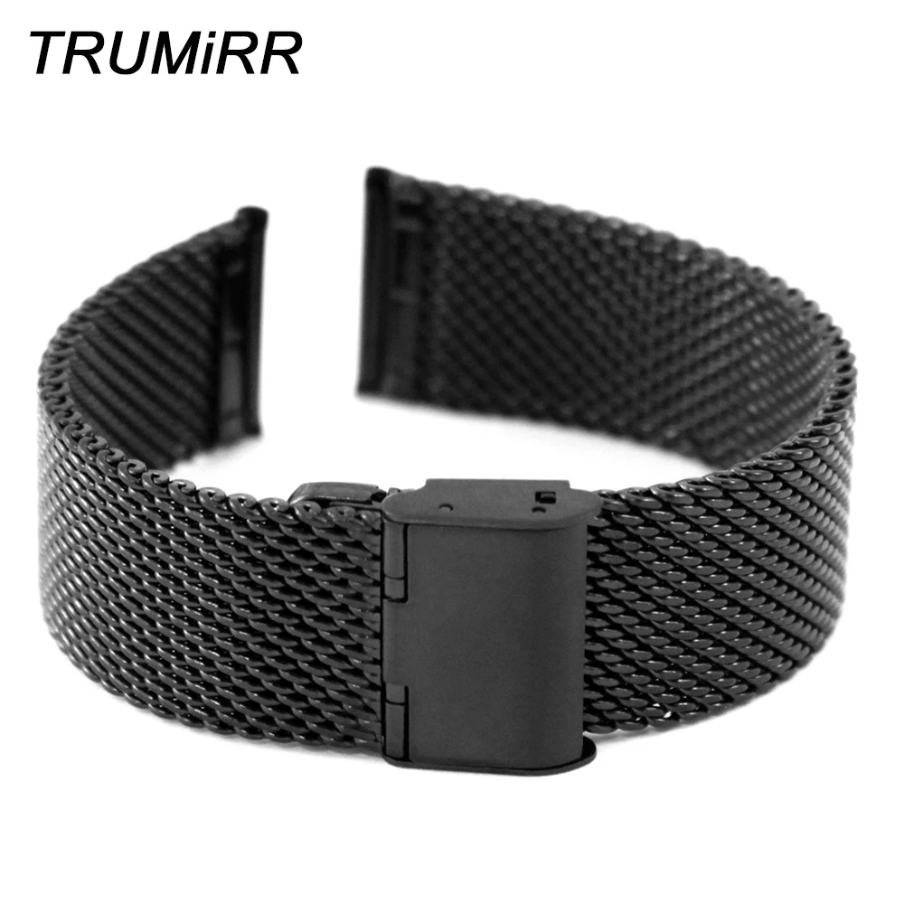 Ремешок из нержавеющей стали для наручных часов 22 мм Moto 360 2 2nd 46 2015 Samsung Galaxy Gear R380 Neo