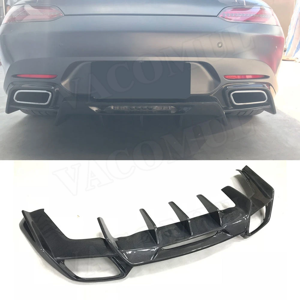 Задний спойлер из углеродного волокна для диффузора губ Mercedes Benz AMG GT GTS GTR Coupe 2
