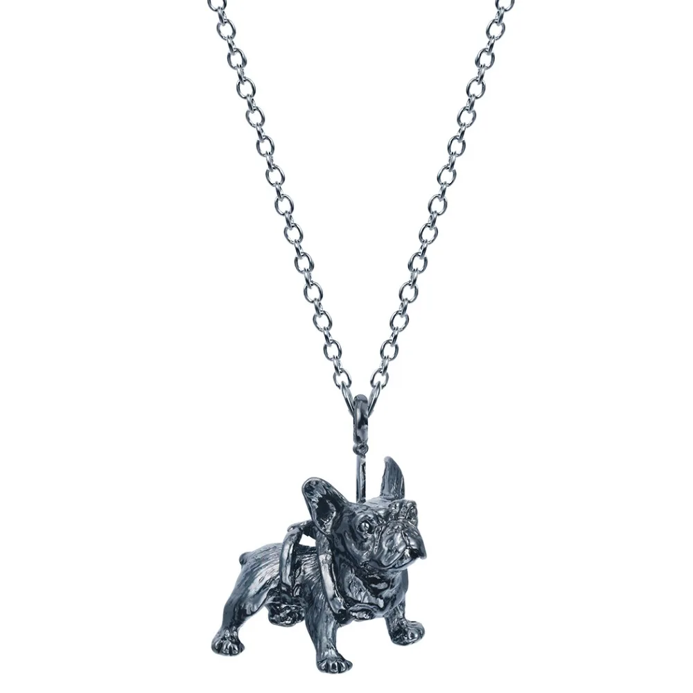 Цепочка QIAMNI 3D с подвеской в виде французского бульдога|pendant necklace|chain pendantchristmas jewelry