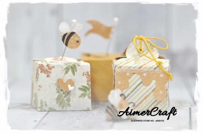 Металлические режущие штампы Little Bee Animal трафарет для скрапбукинга бумажных