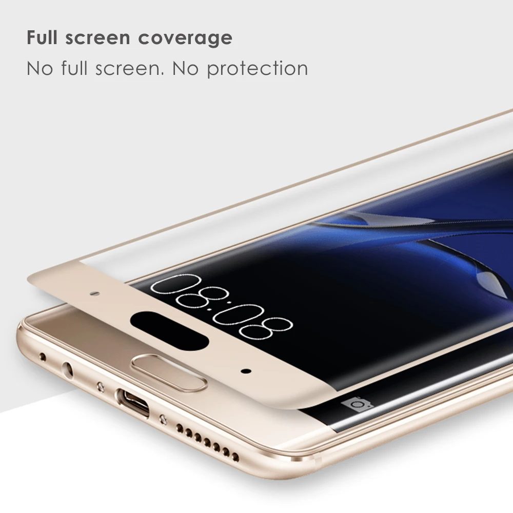 (Q) 3D полное покрытие закаленное стекло для Huawei Mate 9 pro защита экрана HD ультра