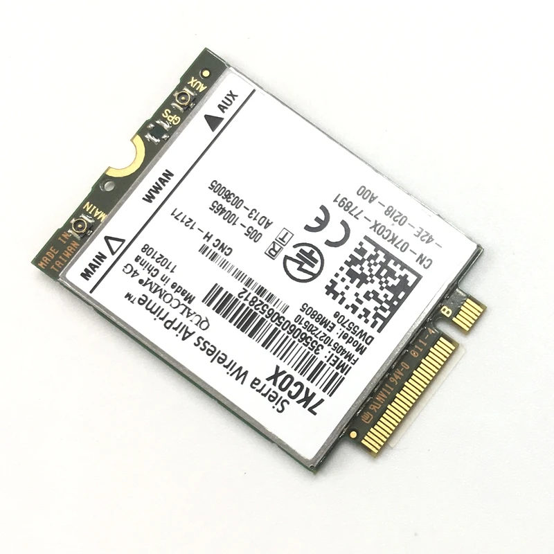 Разблокированный Sierra беспроводной airprime адаптер карта 7KC0X 068DP9 DELL EM8805 DW5570e WWAN HSPA NGFF