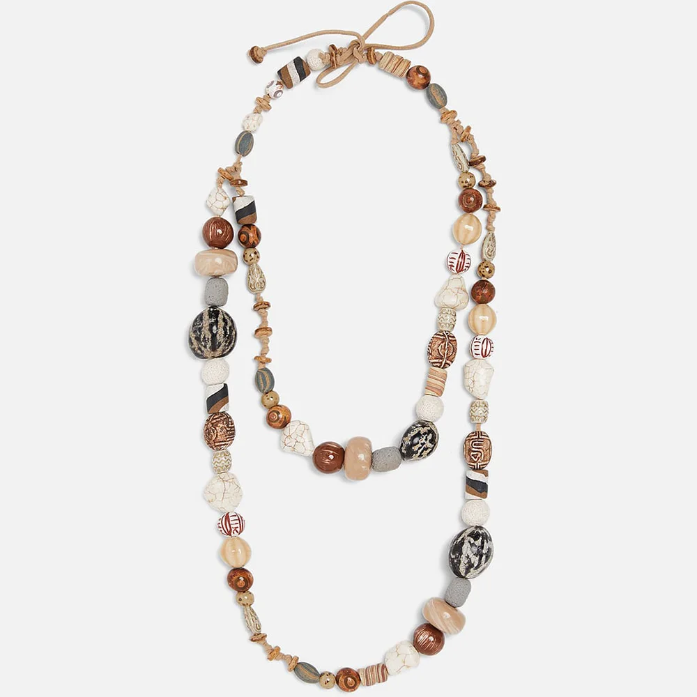 Женское богемное ожерелье ручной работы многослойное массивное свадебное