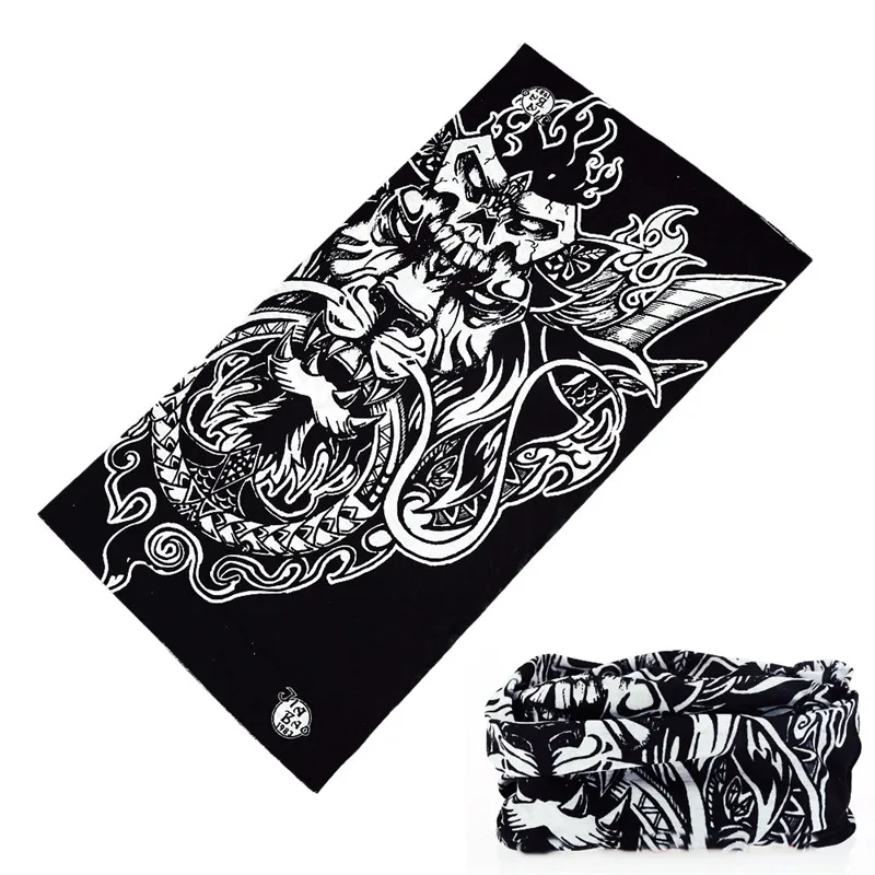 Buffe черные бесшовные банданы Для мужчин женщин шарф-хомут велосипедная бандана