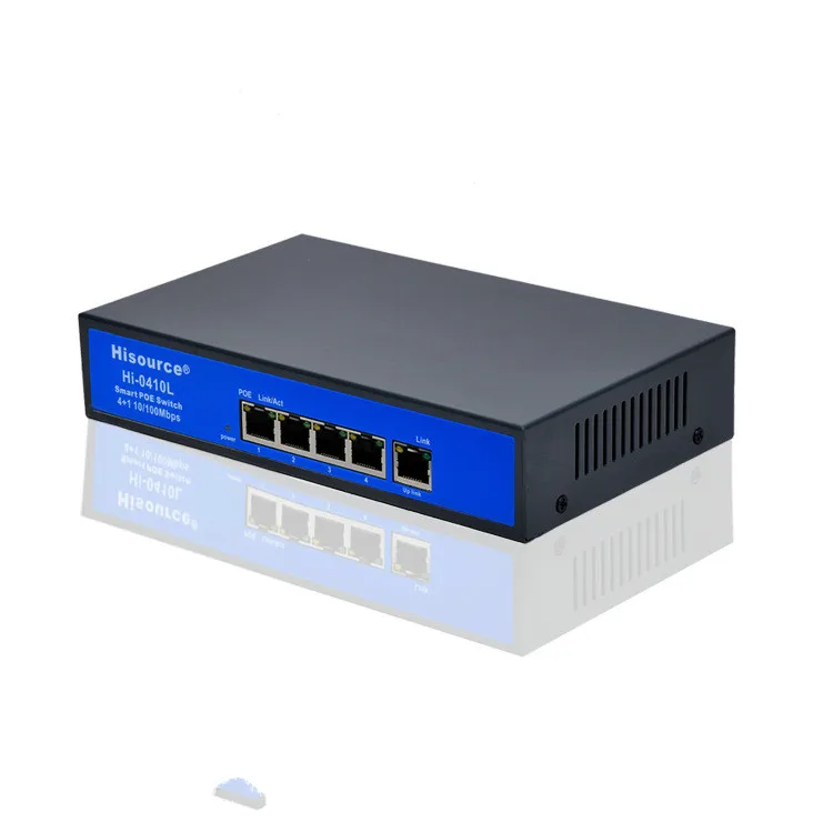 Стандартный 5 портовый коммутатор POE 4 сетевой Stackable 10/100 Мбит/с Ethernet|Сетевые