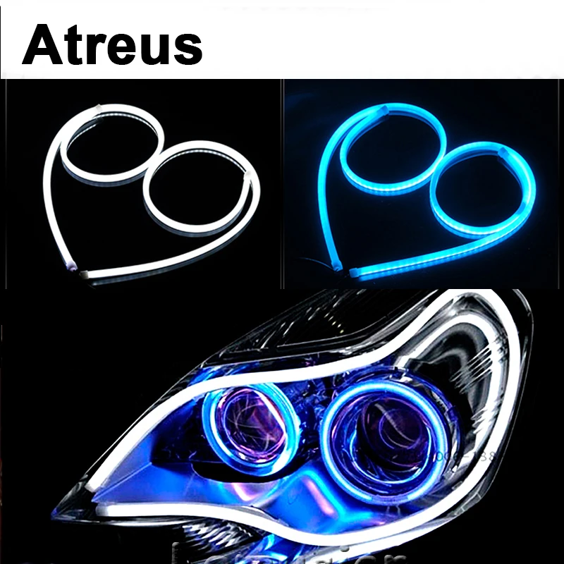 Atreus для Nissan qashqai Citroen c4 c5 c3 c2 Chevrolet cruze aveo Peugeot 60 см Гибкая автомобиля Светодиодный