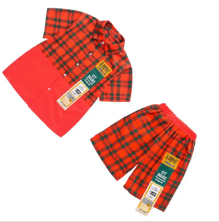 Girl set Костюмы для джазовых танцев для мальчиков, Детский костюм в стиле хип-хоп для девочек, детская одежда, танцевальный Топ, штаны, одежда для сценических танцев - Цвет: Girl set