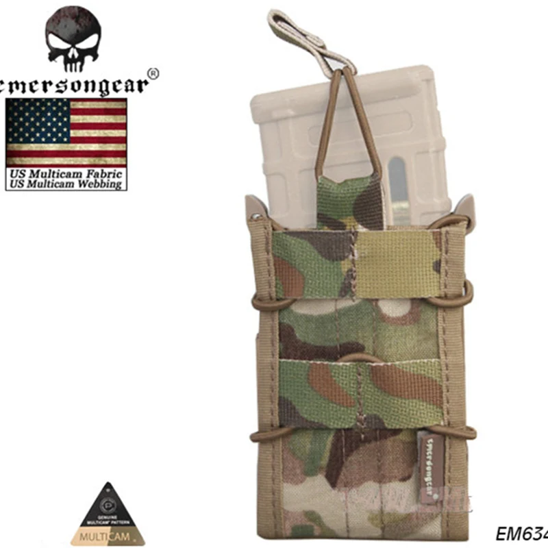 EMERSON одиночный блок подсумок Военная армейская утилита MOLLE вертикальные аксессуары EM6345 хаки коричневый черный
