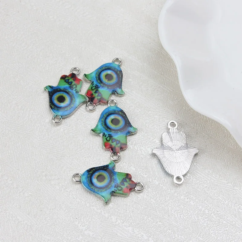 Подвеска для браслета сглаза Хамса 10 шт./лот подвеска из сплава аксессуары