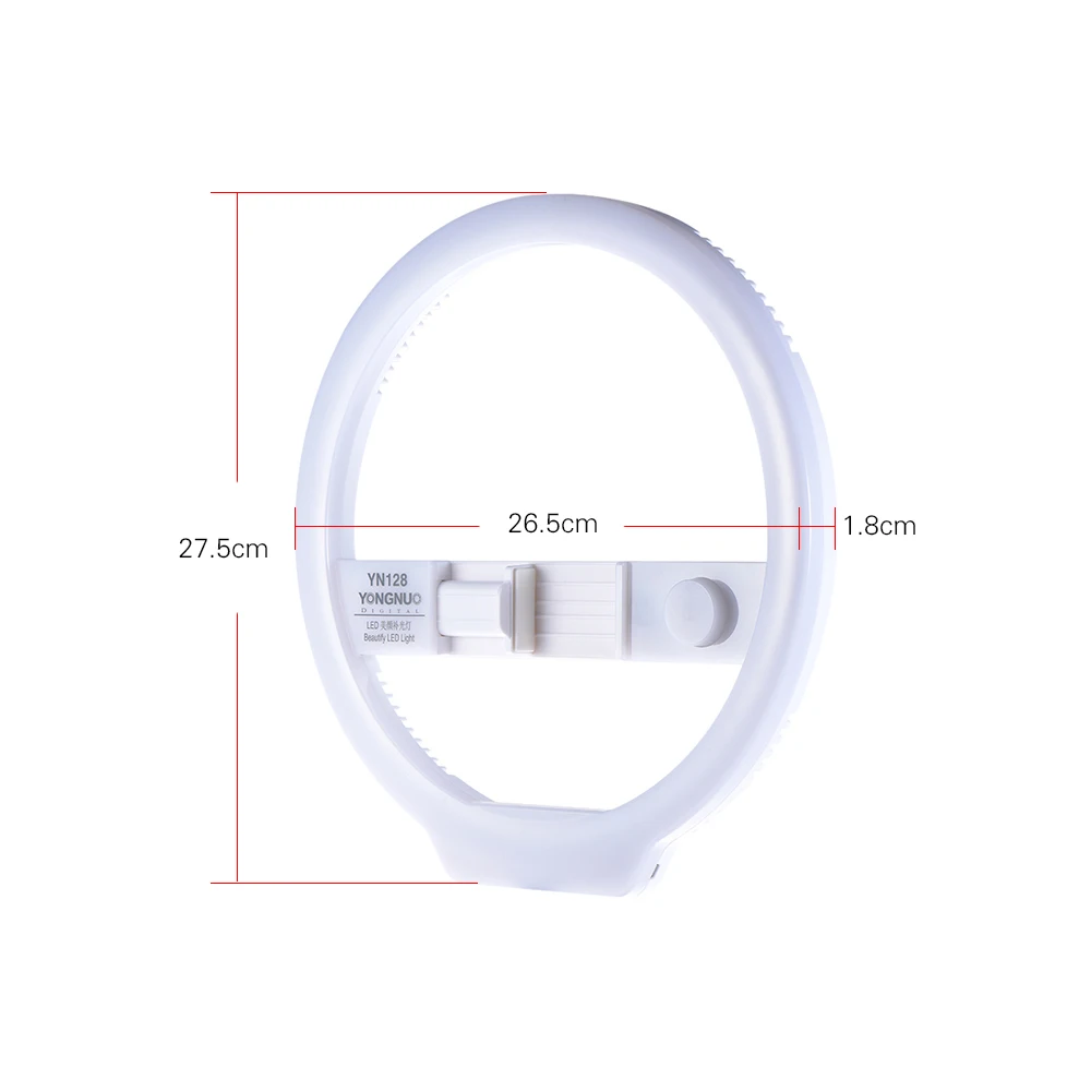 YONGNUO YN128 кольцевой светильник Led камера телефон фотография кольцо свет для iPhone samsung Canon Nikon камера Led видео свет