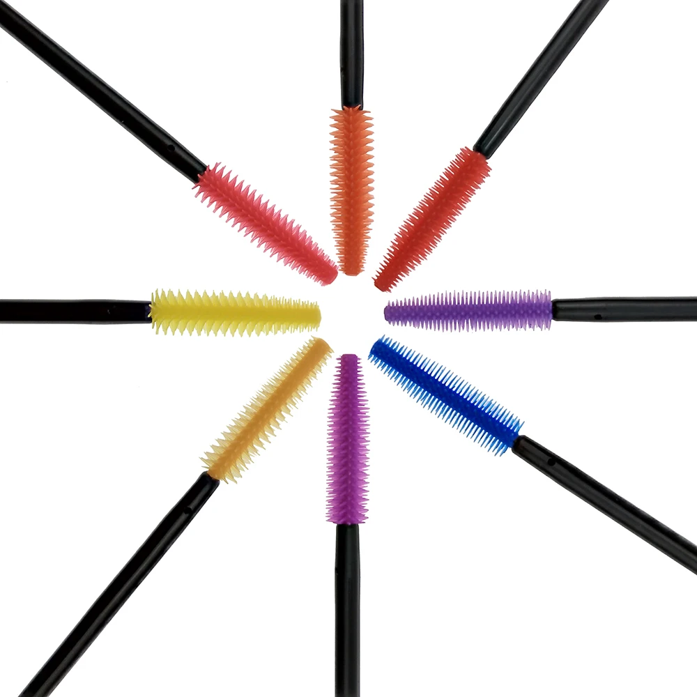 100 шт./упак. инструменты для макияжа одноразовая цветная силиконовая тушь