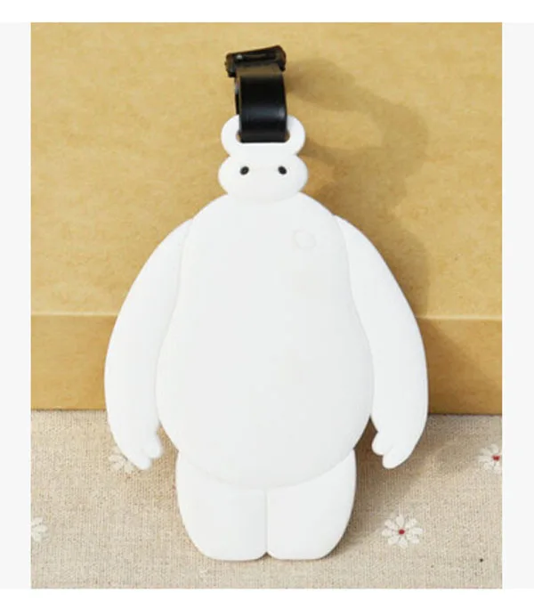 2 Классный 1 шт. Baymax аниме багажная бирка дорожные аксессуары чемодан ID адрес портативный держатель тегов багажные ярлыки Новинка - Цвет: 2