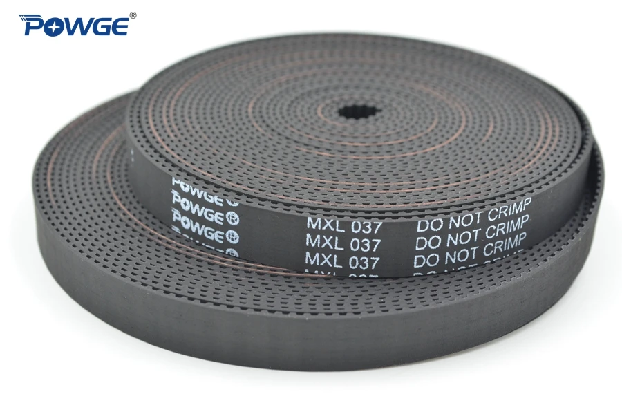 POWGE трапециевидная по методу зубчатый ремень ГРМ MXL-025 MXL-037 неопреновый каучук стекловолокна ширина 3/4. 8/6. 4/9,5/12 мм шкив