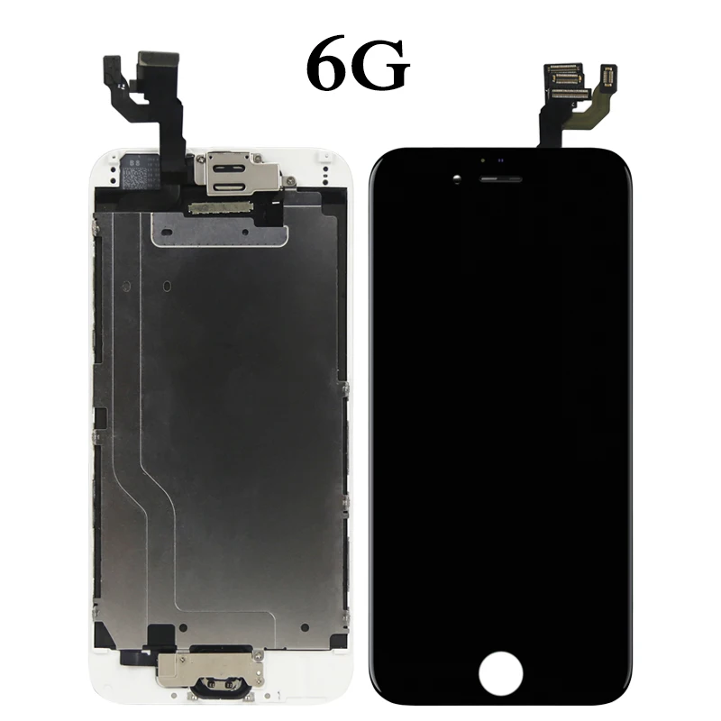 10 шт. Замена дисплея телефона для iPhone 6 6P 6S 6SP LCD сенсорный экран с фронтальной