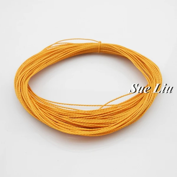 Golden Yellow TW28 1 мм 28-Цвет Тайвань верх из полиэстера с пропиткой скрученный шнур из керамического волокна макраме браслет нить ремесленника шнура для изготовления ювелирных изделий-20YDS каждую деталь - Цвет: Golden Yellow TW28