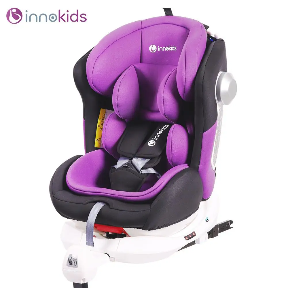 Innokids детское безопасное сиденье для детей 0-12 лет, автомобильное детское автомобильное кресло с поворотом на 360 градусов, сидящее детское автомобильное кресло - Цвет: purple