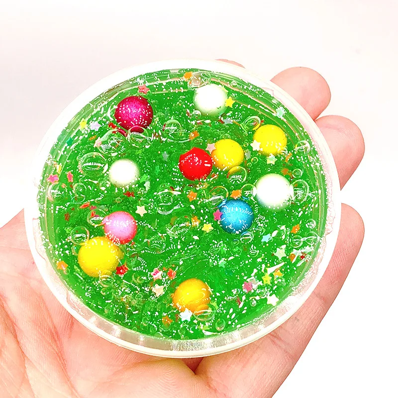 Fulljion Slime детская Рождественская игрушечная модельная глина полимерная пушистая