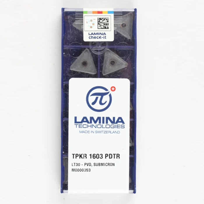 Оригинальные высококачественные Высокопроизводительные LAMINA TPKR 1603 PDTR LT30(10 шт./лот) вольфрамовые карбидные режущие инструменты вставки