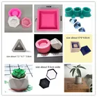 Форма для бетонного цветочного горшка, многофункциональная силиконовая форма для глиняных горшков ручной работы для выращивания суккулентов, кактусов