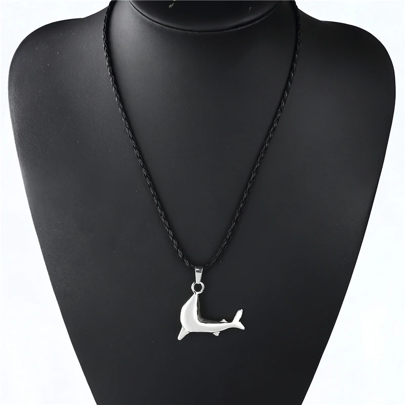 Men's Silver Shark Wild Life Pewter Pendant with Choker Necklace Jewelry LP211 | Украшения и аксессуары