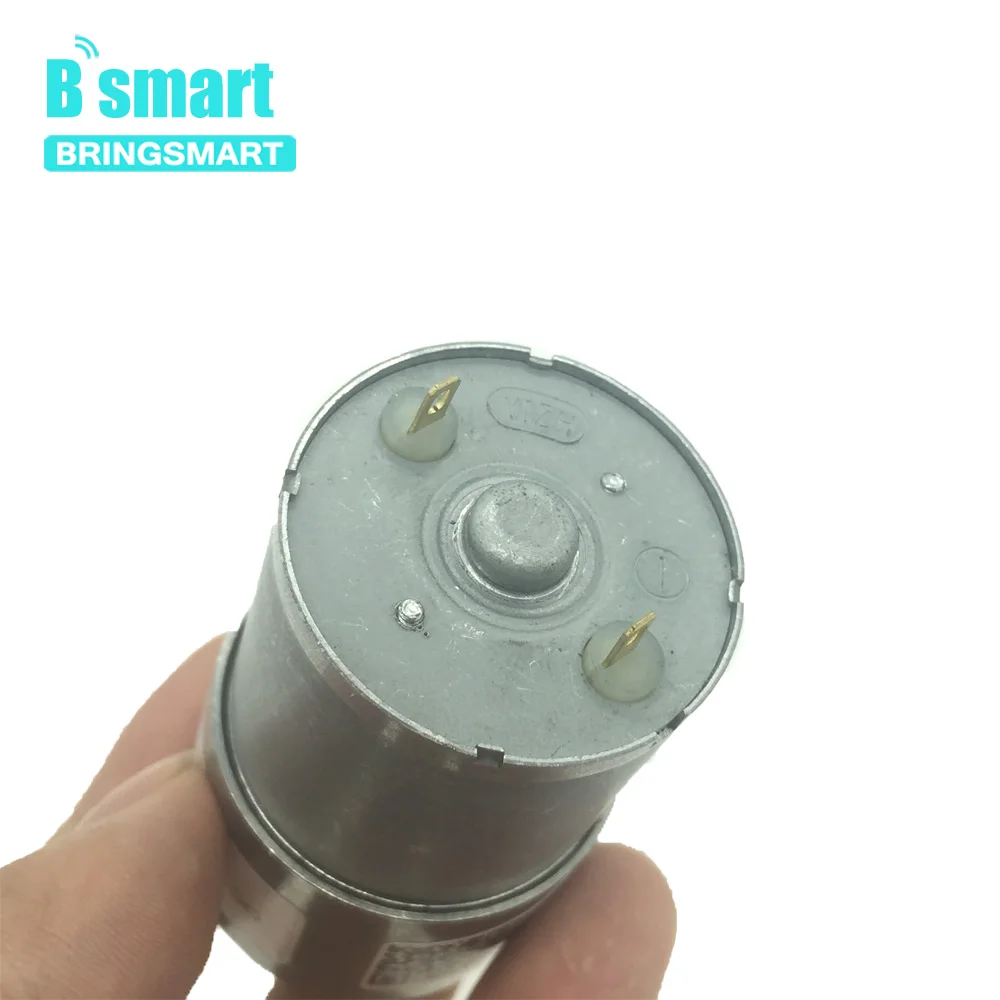 Bringsmart Микро Мотор 12 В постоянного тока 24 В обратный 7-1600 об./мин контроль скорости редукторы металлический мини электрический двигатель для Smart DIY двигатель
