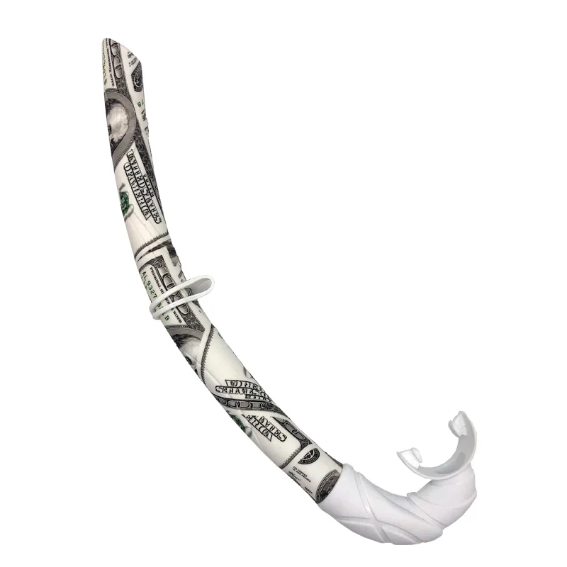 White Dollar SEAPLAY силиконовая трубка для подводного плавания, для подводного плавания, цветная, мульти-фокус, полный силикагель, складная трубка для подводного плавания, для влажного дыхания - Цвет: White Dollar