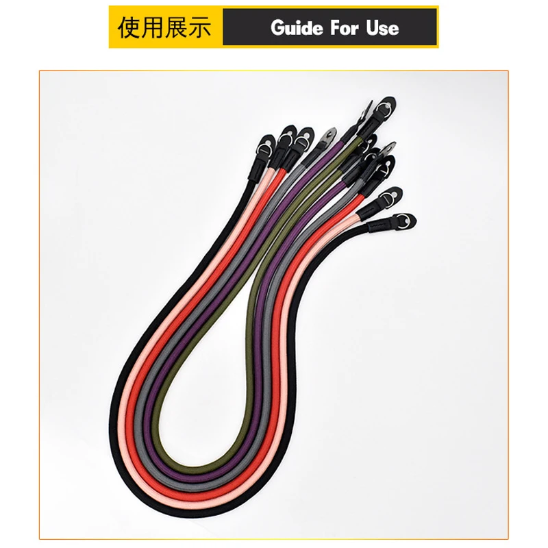 10pcs/lot Nylon Rope Camera Shoulder Strap Neck Strap for Mirrorless Digital Camera Leica Canon Nikon Olympus Pentax Sony - Цвет: mix color