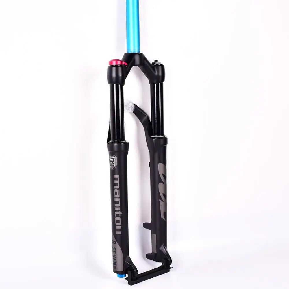 Велосипедная вилка Manitou R7 PRO, 26, 27,5 дюймов, для горного велосипеда MTB, воздушная вилка, матовая черная подвеска, pk Machete COMP, Marvel,, 1560 г - Цвет: 26 black straight