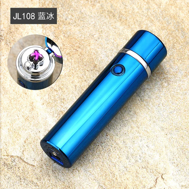 Тройная дуга инновационная беспламенная плазма X луч Lighter-Rechargeable-Pipes-Bowls-Cigars-Camping-Windproof-Waterproof-360 - Цвет: see chart