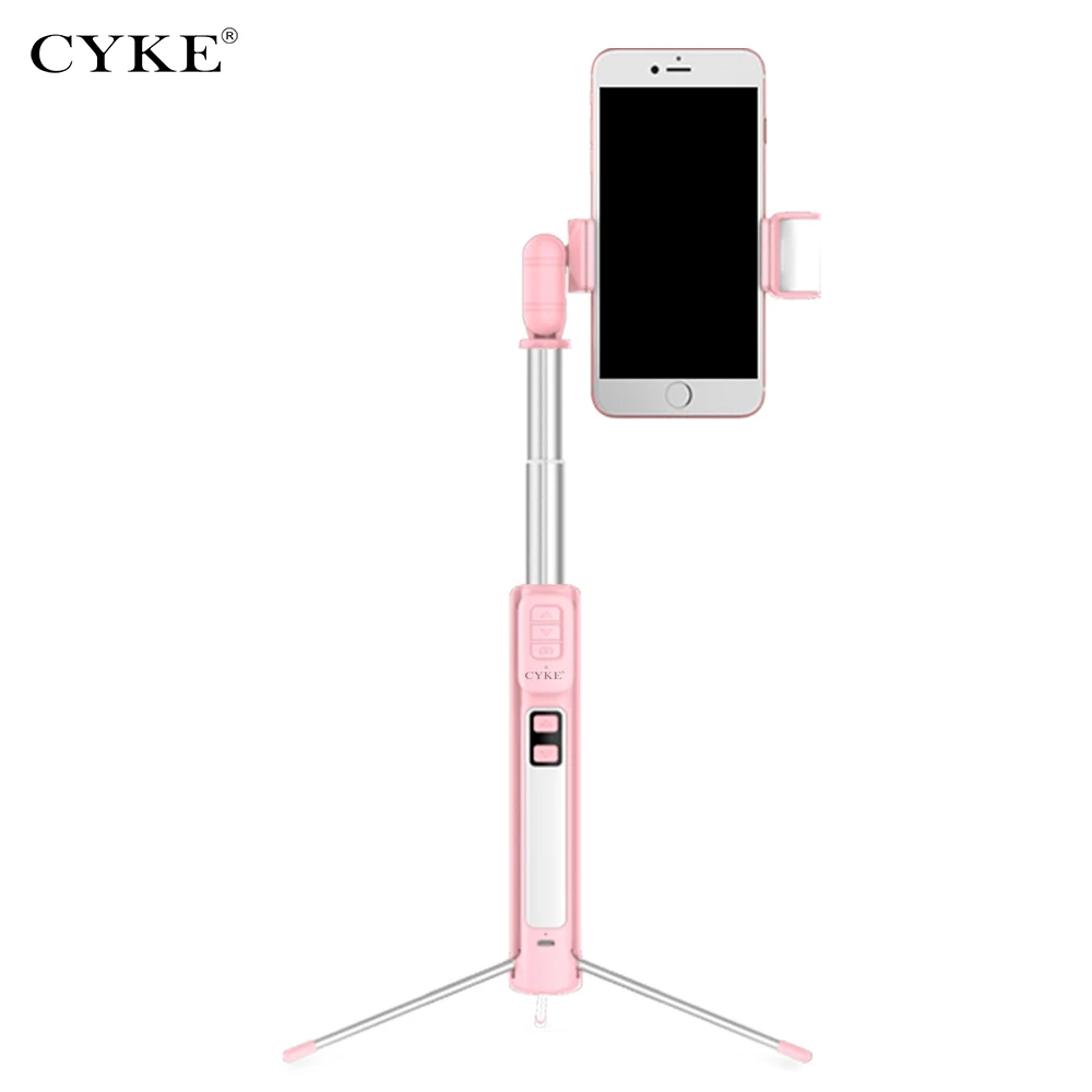 CYKE 160 см Bluetooth селфи палка Портативный штатив заполняющий свет с беспроводным