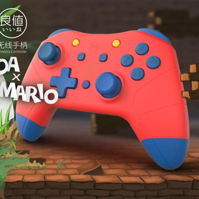 NS Switch Pro NFC Беспроводной контроллер Bluetooth пульт дистанционного управления для nintendo Switch NS консоль джойстик Bursh amibopokemon - Цвет: Красный