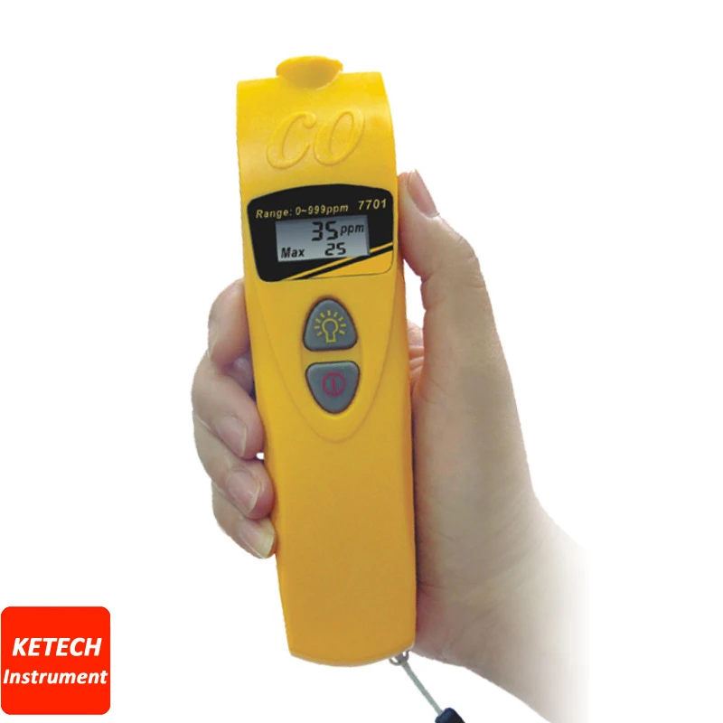 

Handel цифровой CO Угарный счетчик 0-999 ppm портативный CO детектор газа AZ7701