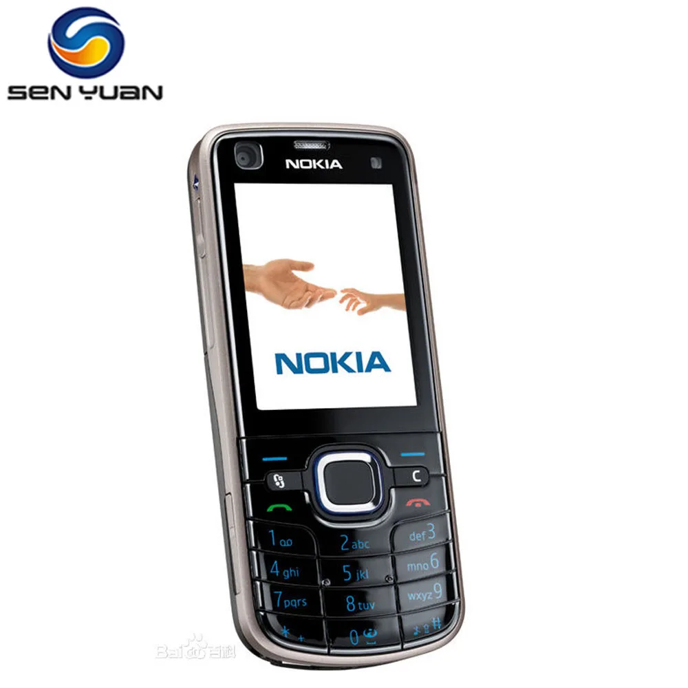 Оригинальный мобильный телефон Nokia 6220 Classic Мобильный 3G 5MP камера 6220c Бесплатная