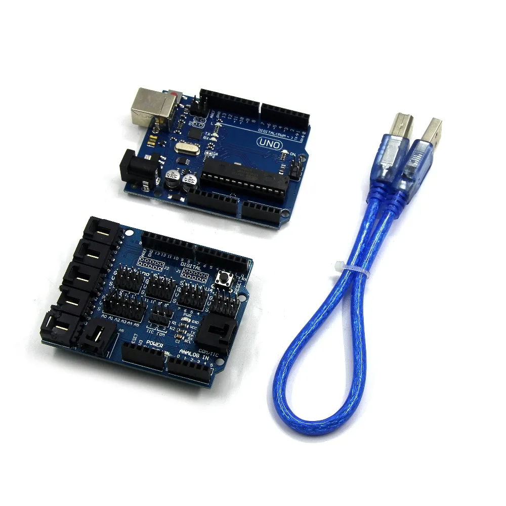 4WD Bluetooth Многофункциональный DIY умный автомобиль для arduino робот образование UNO R3 стартовый комплект