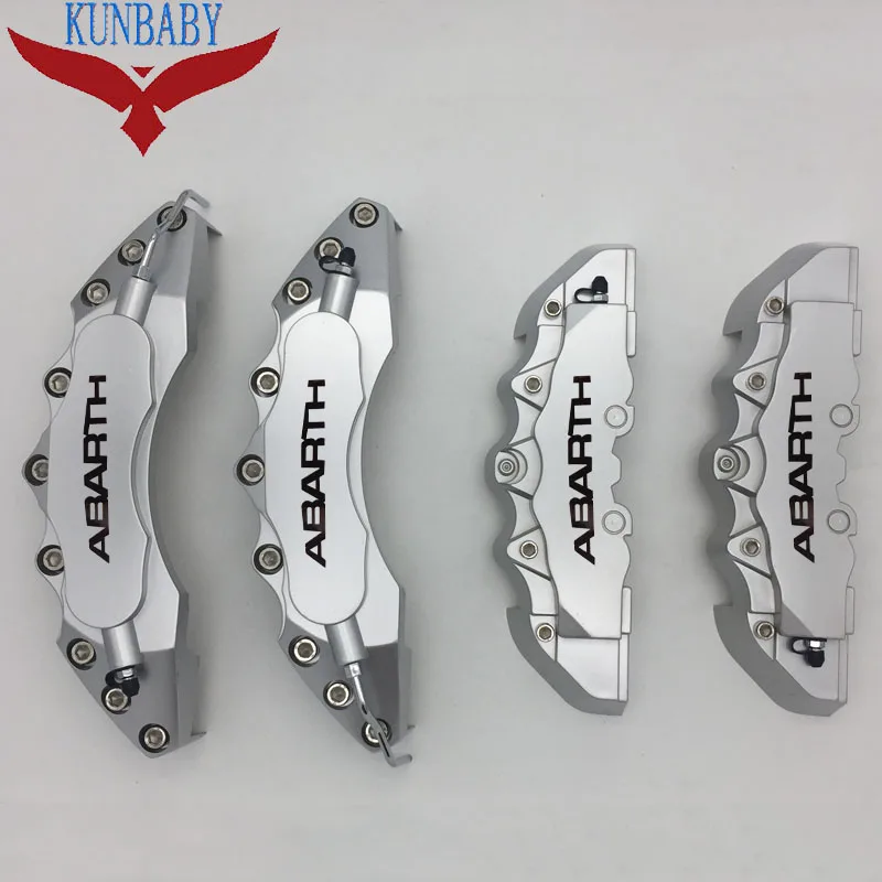 KUNBABY серебряные винты тормозной суппорт крышка модель 7 ABARTH логотип автомобиля Стайлинг украшения для Abarth С 18 ''и больше