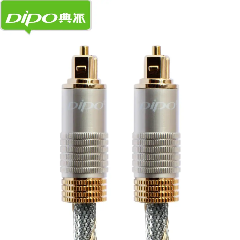 DIPO цифровой Toslink оптический аудио кабель ТВ SPDIF выход к акустике золото разъем rca