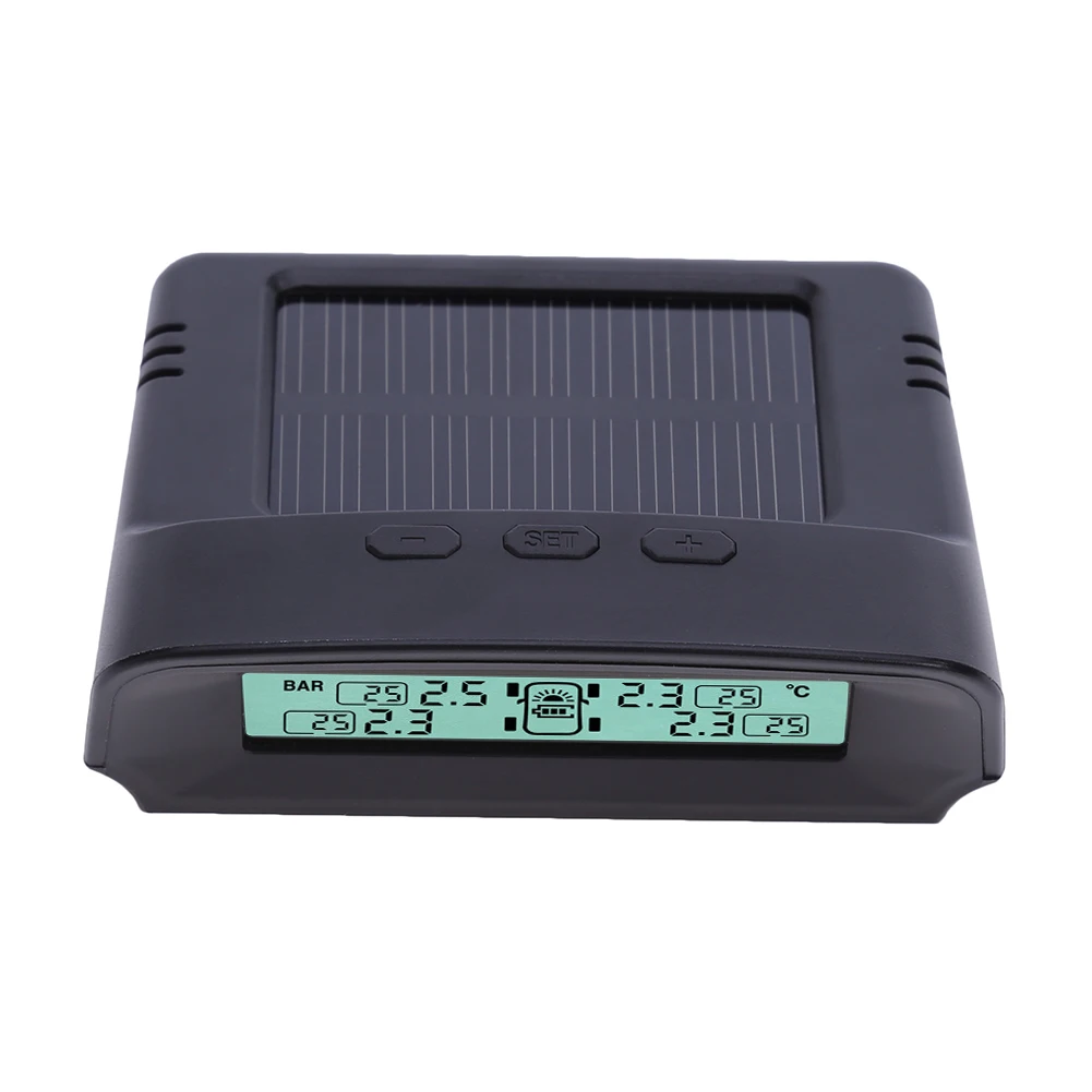 Новая TPMS автомобильная система мониторинга давления в шинах Солнечная энергия LCD