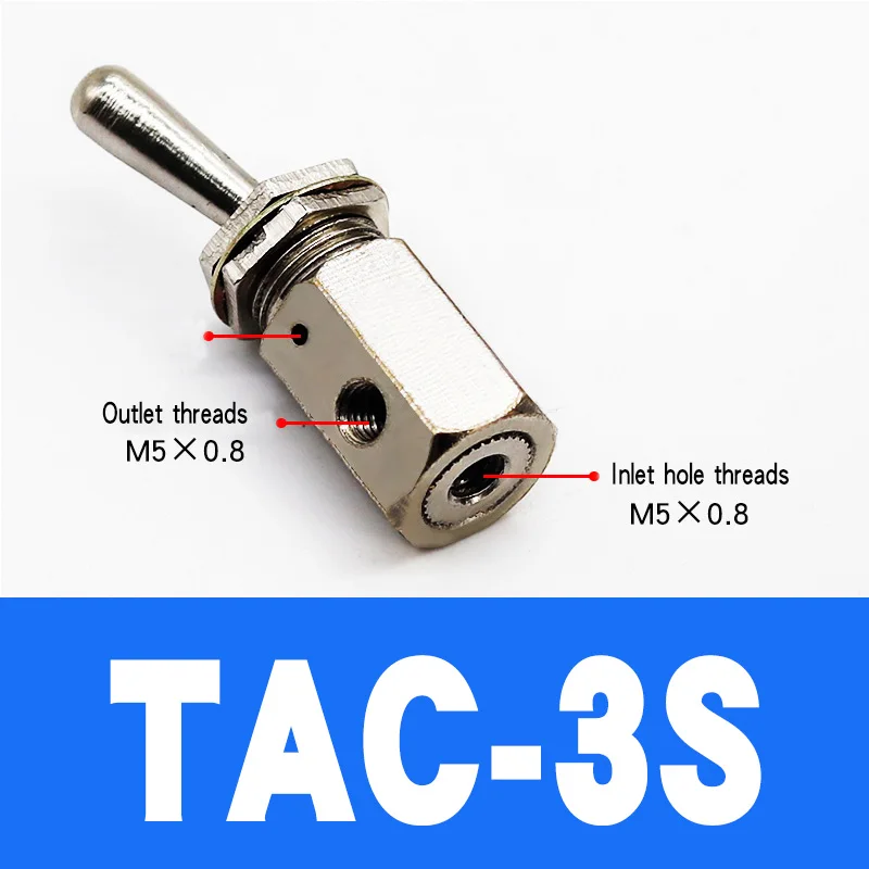 TAC-3V 3P 3S 4V 4P TAC2-31V 31P 41V 41P механический клапан пневматический клапан - Цвет: TAC-3S