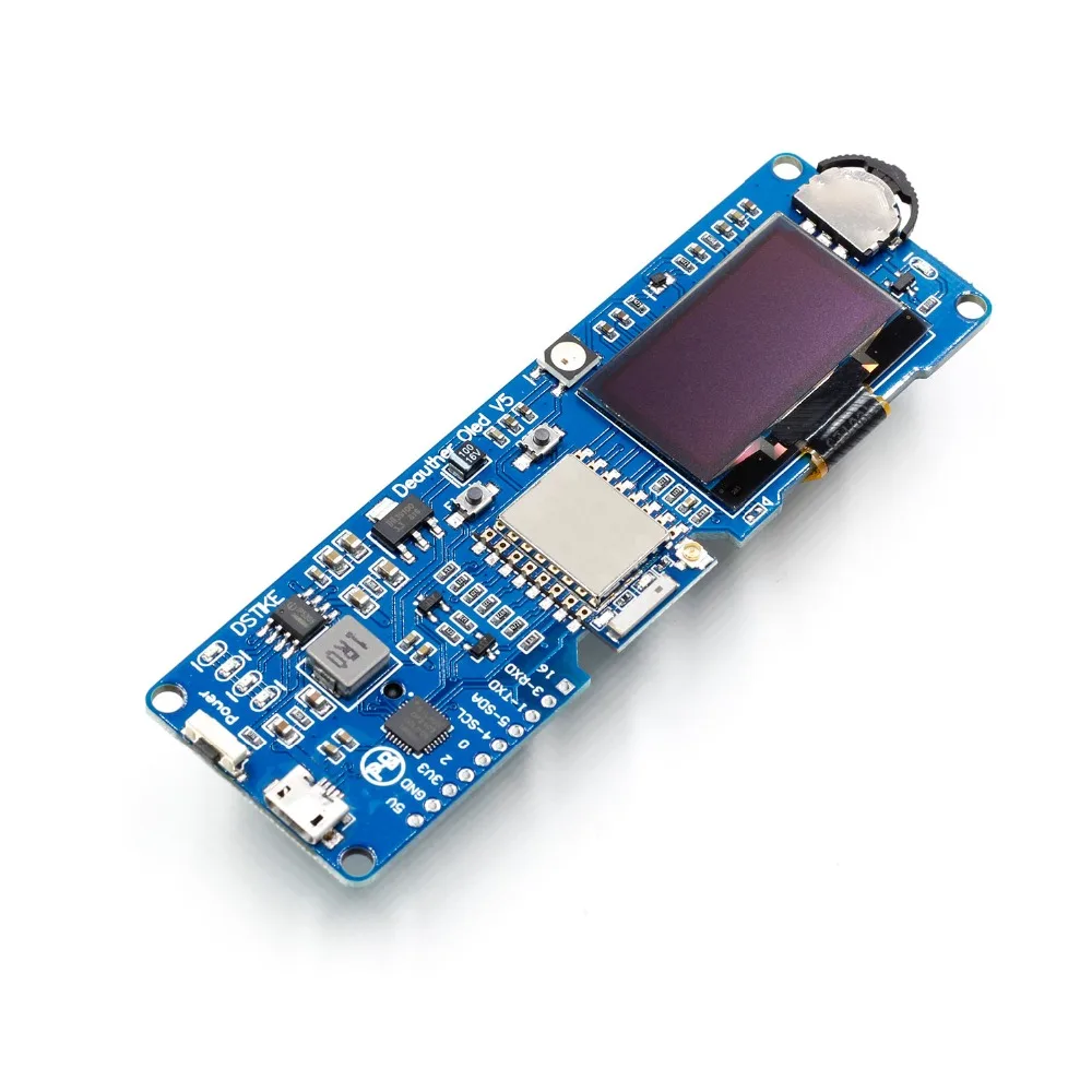 DSTIKE WiFi Deauther O светодиодный V5 атака/контроль/тест-инструмент ESP8266 1.3O 8 дБ антенна 18650