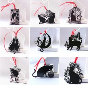 18 шт./лот 9 styleslovely милый кот металлический Закладки Cat Книга Держатель для книги Бумага креативный подарок
