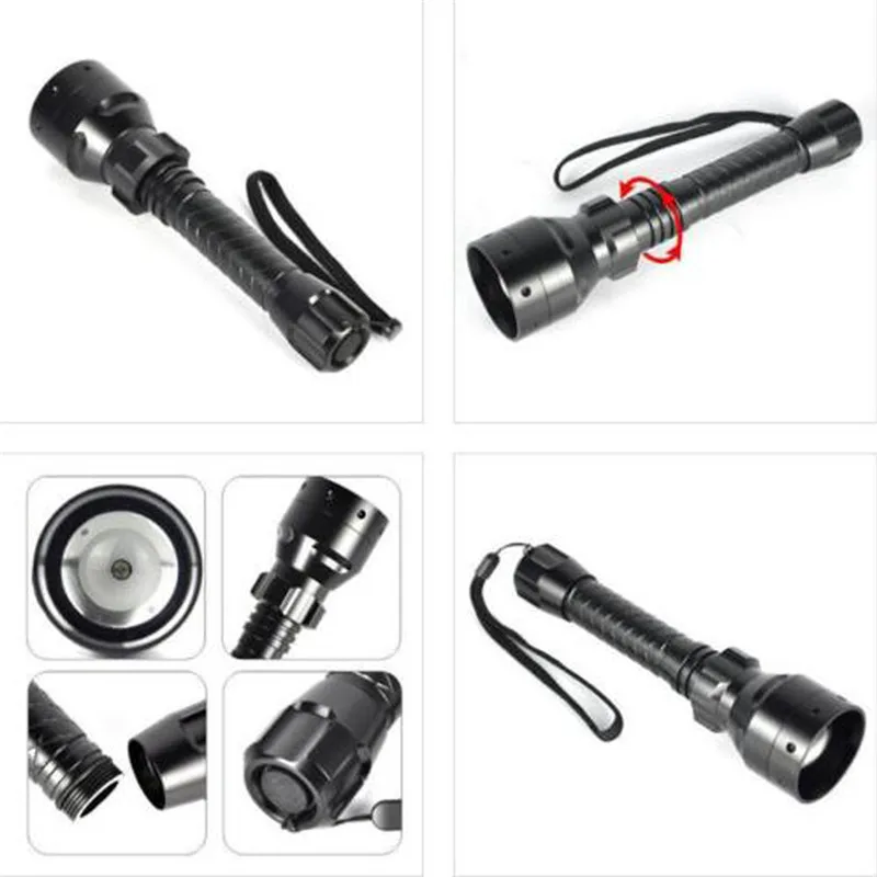 Фонарик 10 Вт IR 850nm T50 LED 2*18650 Дальний инфракрасный охотничий фонарь с ночным