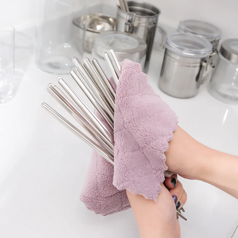 1 шт. супер абсорбент полиэстер кухонная ткань для посуды High эффективная посуда