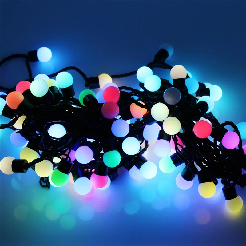 Светодиодная гирлянда с большими шариками 5 м|string lights outdoor|fairy lightsstring |