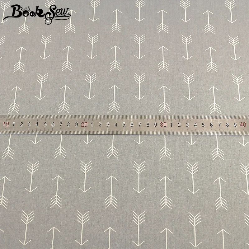Booksew хлопковая ткань Tissu Telas Por Metro с принтом стрелы дизайн детская ткань DIY простыня швейная Лоскутная диванная подушка платье