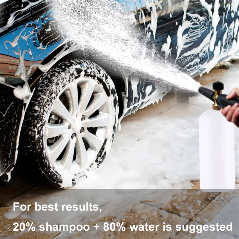 Высокая Давление пены пистолет для Karcher K2-K7 серии снег пена оружие Lance для мыльной пенки генератор 1L автомобилей шайба 1/" Quick Release