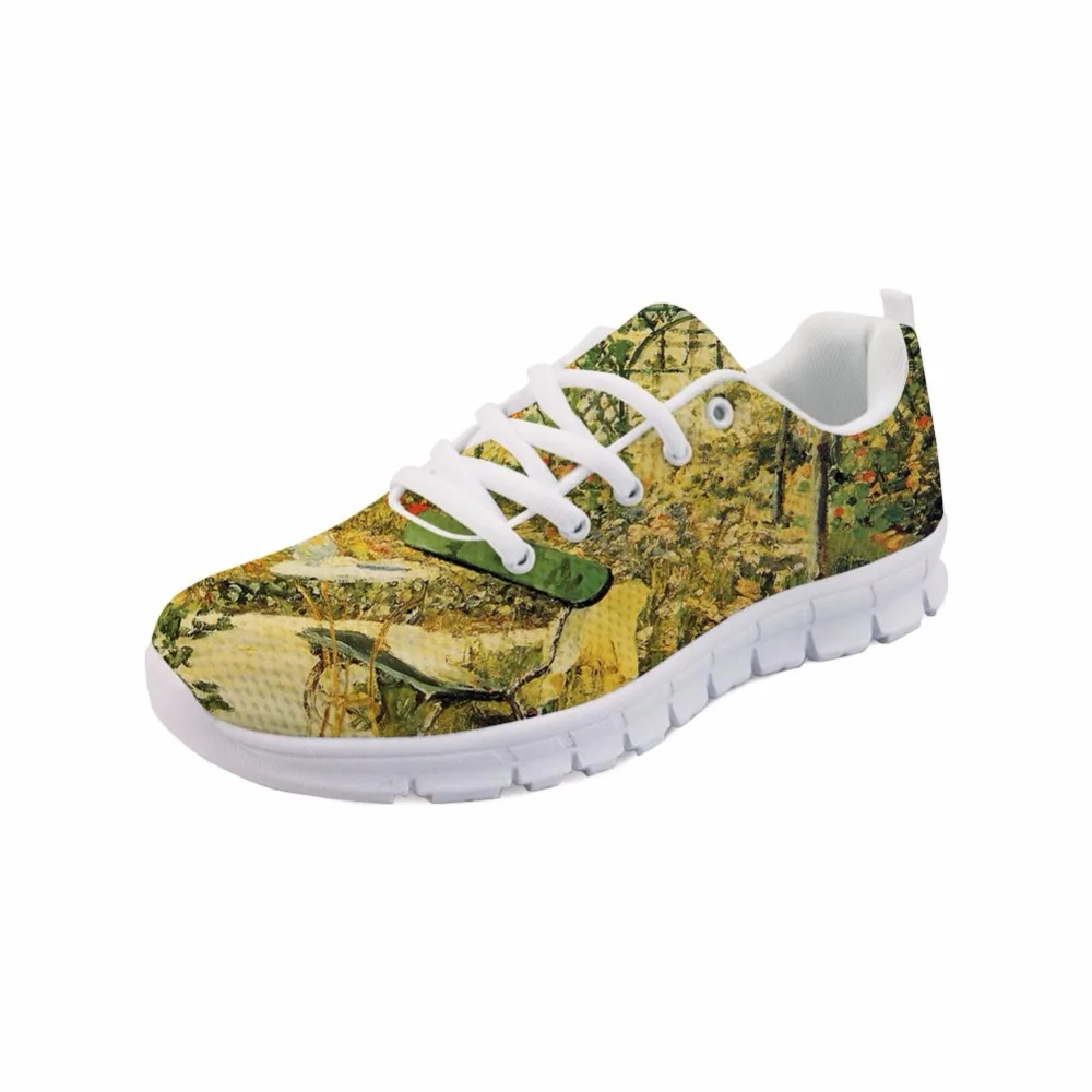 

New Arrival 2021 Painting Color Female Flats Shoes Sneakers For Women White bottom Casual Shoes Print Of Edouard Manet Master