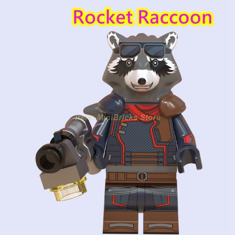 Rocket Raccoon Мстители эндшпиль Marvel ракета енот звезда-Лорд Тор танос стражи Галактики строительные блоки Мстители игрушки для детей - Цвет: Rocket Raccoon