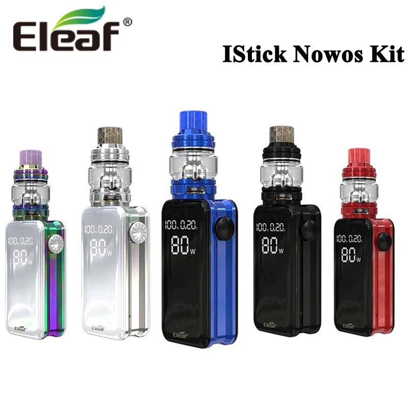 Оригинальный Eleaf iStick NOWOS Комплект 80 Вт коробка мод Vape 4400 мАч батарея 6 5 мл Элло дюро