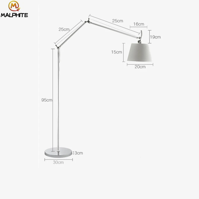 

Modern LED Floor Lamp For Living Room Standing Lamp Luminaire Double Rotating ROCKER ARM Stand Light Decor Lighting luminaires
