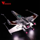 Светодиодный светильник для строительных блоков 10240 X Wing Red Five Starfighter 05039 (светильник + батарейный отсек)
